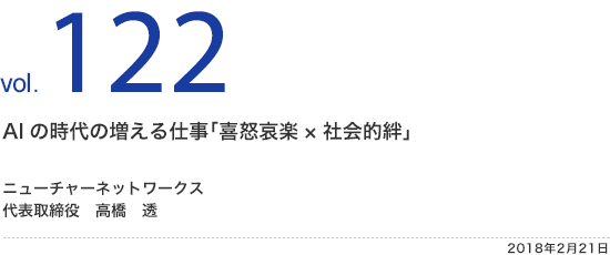 Aiの時代の増える仕事 喜怒哀楽 社会的絆 株式会社ニューチャーネットワークス